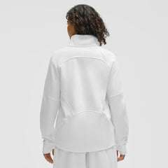 Minnesota Wild lululemon Women's Long Scuba Oversized Half-Zip Funnel Neck - White - NHL 203201188