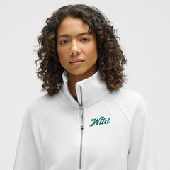 Minnesota Wild lululemon Women's Long Scuba Oversized Half-Zip Funnel Neck - White - NHL 203201188