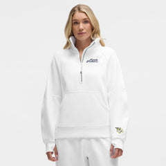 Nashville Predators lululemon Women's Long Scuba Oversized Half-Zip Funnel Neck - White - NHL 203201193