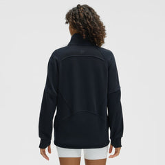 Toronto Maple Leafs lululemon Women's Long Scuba Oversized Half-Zip Funnel Neck - True Navy - NHL 203201196