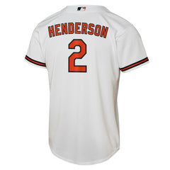 Gunnar Henderson Baltimore Orioles Nike Youth Home Replica Player Jersey - White - Nike Discount