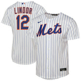 Francisco Lindor New York Mets Nike Youth Home Replica Player Jersey - White - Nike Online