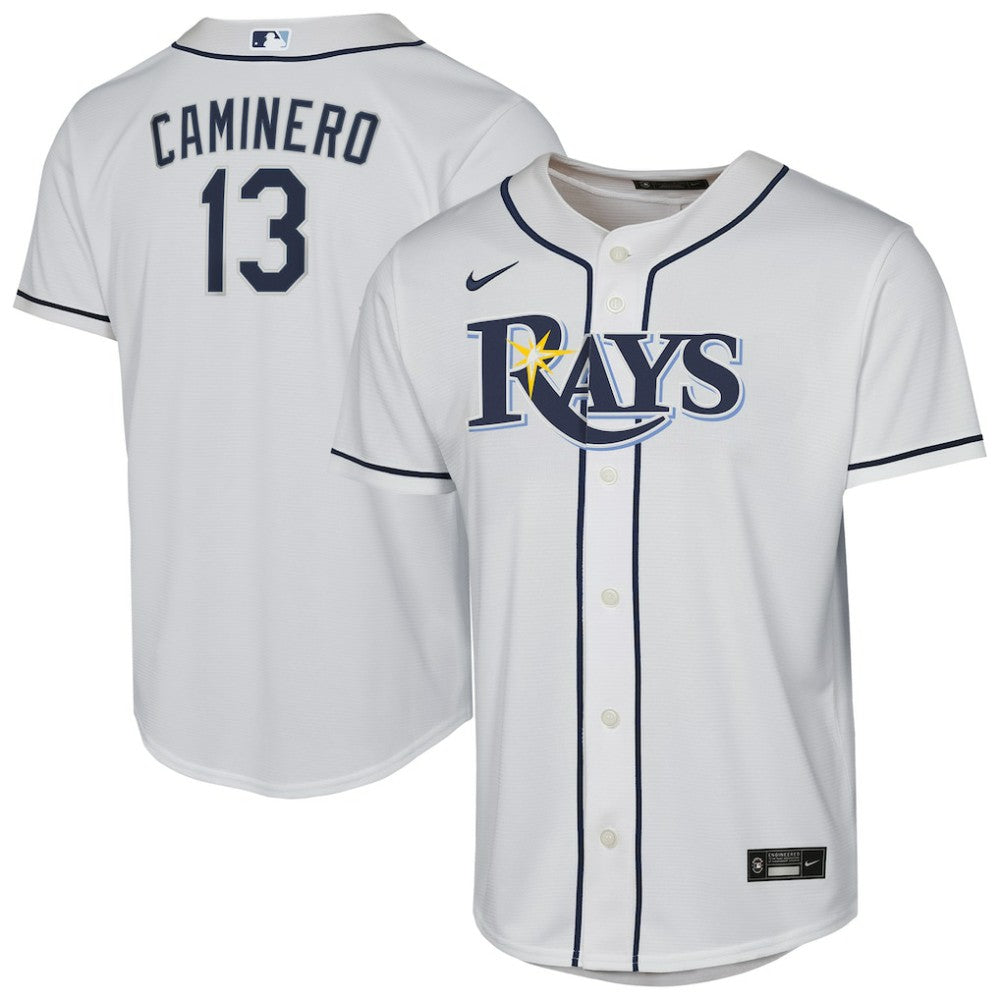 Junior Caminero Tampa Bay Rays Nike Youth Home Replica Player Jersey - White - Nike Discount