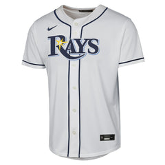 Junior Caminero Tampa Bay Rays Nike Youth Home Replica Player Jersey - White - Nike Discount