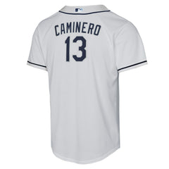 Junior Caminero Tampa Bay Rays Nike Youth Home Replica Player Jersey - White - Nike Discount