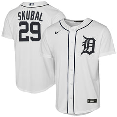 Tarik Skubal Detroit Tigers Nike Youth Home Replica Player Jersey - White - Nike Online