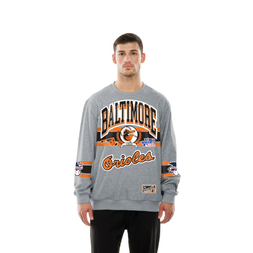 Baltimore Orioles New Era Sport Classics Sweatshirt - Gray - New Era Lifestyle