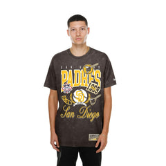San Diego Padres New Era Mineral Wash T-Shirt - Brown - New Era Discount