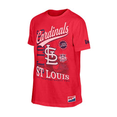 St. Louis Cardinals New Era Oversized Throwback Distressed T-Shirt - Red - New Era Sale
