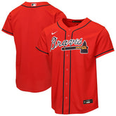 Atlanta Braves Nike Youth Alternate Replica Jersey - Red - Nike on Sale