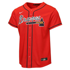 Atlanta Braves Nike Youth Alternate Replica Jersey - Red - Nike on Sale
