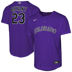 Kris Bryant Colorado Rockies Nike Youth Alternate Replica Jersey - Purple - Nike Online