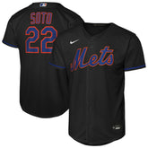 Juan Soto New York Mets Nike Youth Alternate Replica Jersey - Black - Nike Lifestyle