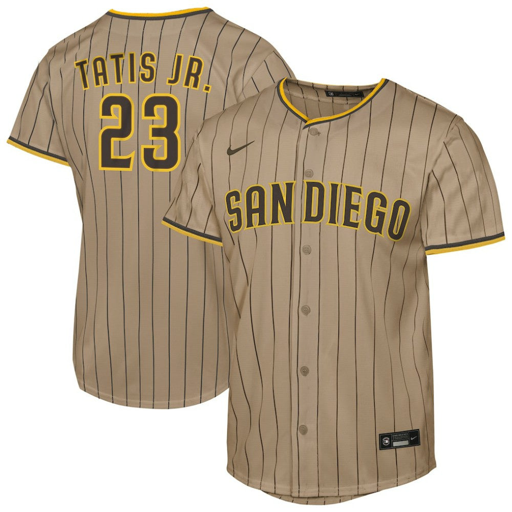 Fernando Tatis Jr. San Diego Padres Nike Youth Alternate Replica Jersey - Khaki - Nike Online