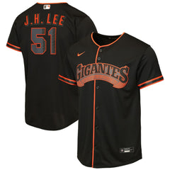 Jung Hoo Lee San Francisco Giants Nike Youth Alternate 2 Replica Jersey - Black - Nike Online