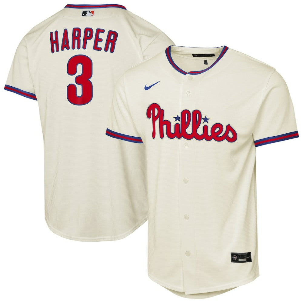 Bryce Harper Philadelphia Phillies Nike Youth Alternate 2 Replica Jersey - Cream - Nike Discount