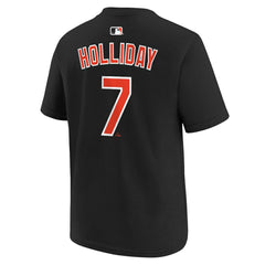 Jackson Holliday Baltimore Orioles Nike Youth Name & Number T-Shirt - Black - Nike Discount