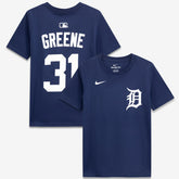Riley Greene Detroit Tigers Nike Youth Name & Number T-Shirt - Navy - Nike Online