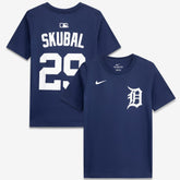 Tarik Skubal Detroit Tigers Nike Youth Name & Number T-Shirt - Navy - Nike Discount