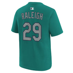 Cal Raleigh Seattle Mariners Nike Youth Name & Number T-Shirt - Teal - Nike Discount