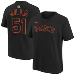 Jung Hoo Lee San Francisco Giants Nike Youth Name & Number T-Shirt - Black - Nike on Sale