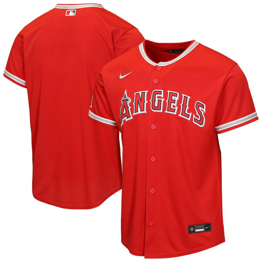Los Angeles Angels Nike Youth Alternate Stadium Jersey - Red - Nike on Sale