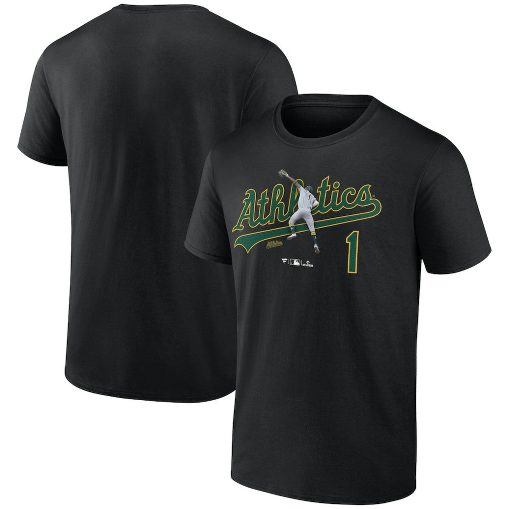 Denzel Clarke Athletics Graphic Player T-Shirt - Black - MLB Sale