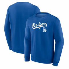 Los Angeles Dodgers Team Lockup Sweatshirt - Royal - MLB Online