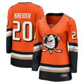 Chris Kreider Anaheim Ducks Fanatics Women's Home Breakaway Player Jersey - Orange - NHL 203209491