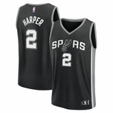 Dylan Harper San Antonio Spurs 2025 NBA Draft First Round Pick Fast Break Replica Jersey Icon Edition Black | Fanatics for sale