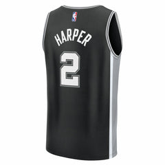 Dylan Harper San Antonio Spurs 2025 NBA Draft First Round Pick Fast Break Replica Jersey Icon Edition Black | Fanatics for sale