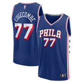 V. J. Edgecombe Philadelphia 76ers Youth 2025 NBA Draft First Round Pick Fast Break Replica Jersey Icon Edition Royal | Fanatics for sale
