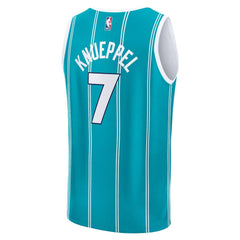 Kon Knueppel Charlotte Hornets 2025 NBA Draft First Round Pick Fast Break Replica Jersey Icon Edition Teal | Fanatics US