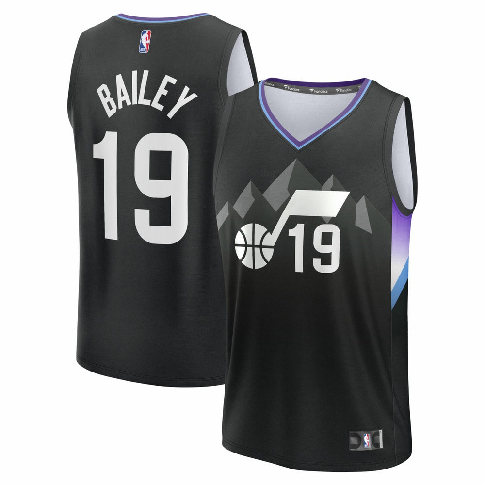 Ace Bailey Utah Jazz Youth 2025 NBA Draft First Round Pick Fast Break Replica Jersey Statement Edition Black | Fanatics online