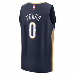 Jeremiah Fears New Orleans Pelicans 2025 NBA Draft First Round Pick Fast Break Replica Jersey Icon Edition Navy | Fanatics for sale