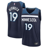 Joan Beringer Minnesota Timberwolves 2025 NBA Draft First Round Pick Fast Break Replica Jersey Icon Edition Navy | Fanatics online