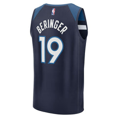 Joan Beringer Minnesota Timberwolves 2025 NBA Draft First Round Pick Fast Break Replica Jersey Icon Edition Navy | Fanatics online