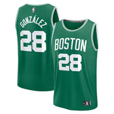 Hugo Gonzalez Boston Celtics 2025 NBA Draft First Round Pick Fast Break Replica Jersey Icon Edition Kelly Green | Fanatics outlet