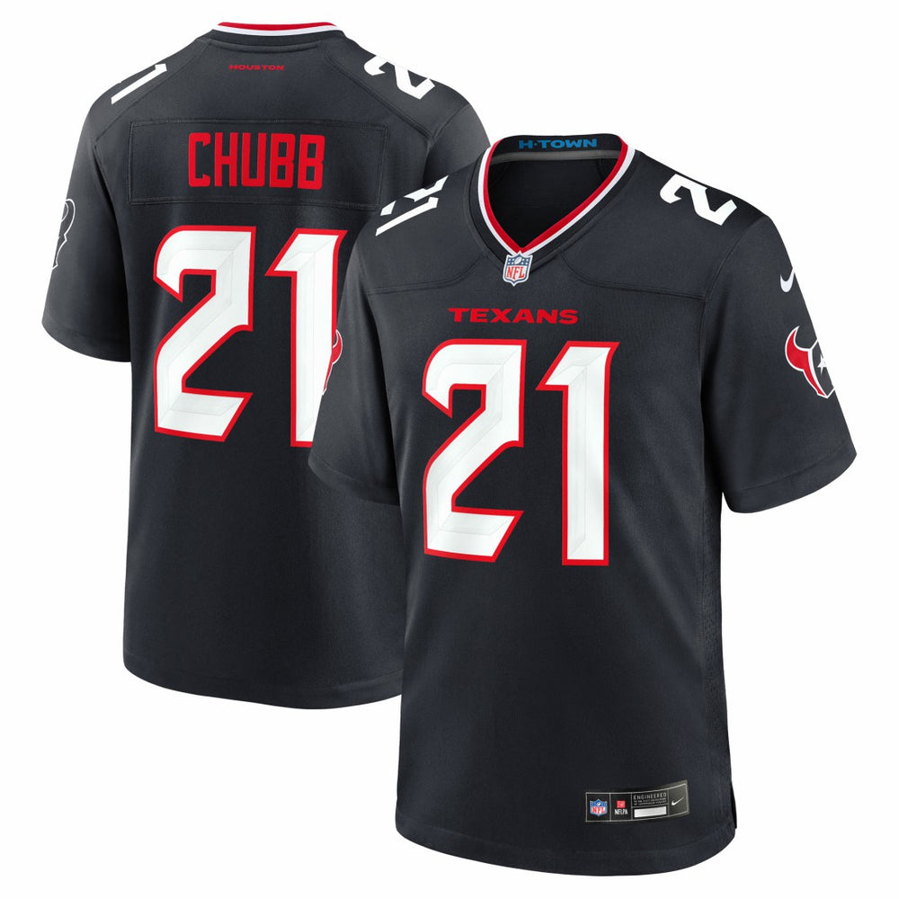 Nike Nick Chubb Houston Texans Team Game Jersey Navy