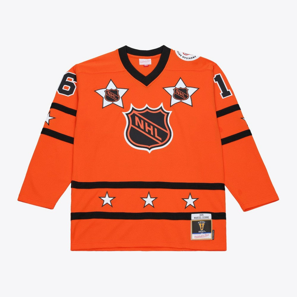 Marcel Dionne Mitchell & Ness 1976 NHL All-Star Game Power Play Jersey - Orange - NHL 203254465
