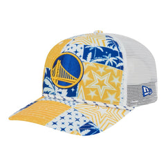 Golden State Warriors Fan Pack Tropical Pattern 9SEVENTY Adjustable Hat for sale White | New Era