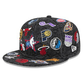 2026 NBA All-Star Game Allover Logos 59FIFTY Fitted Hat Black | New Era Lifestyle