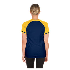 Milwaukee Brewers New Era Women's Gameday V-Neck T-Shirt - Navy - New Era Online