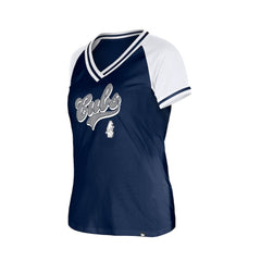 Chicago Cubs New Era Women's Gameday V-Neck T-Shirt - Navy - New Era Online