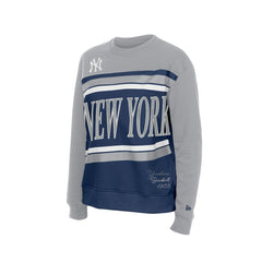 New York Yankees New Era Women's Gameday Fleece Sweatshirt - Navy/Gray - New Era Lifestyle