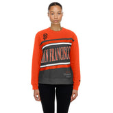 San Francisco Giants New Era Women's Gameday Fleece Sweatshirt - Gray/Orange - New Era on Sale