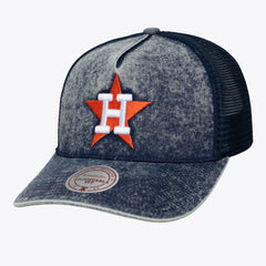 Houston Astros Mitchell & Ness Unisex Cooperstown Gameday Adjustable Trucker Hat - Navy - Mitchell & Ness Online