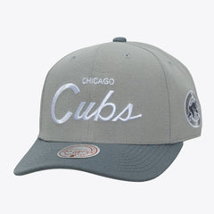 Chicago Cubs Mitchell & Ness Thunderstorm Head Coach Pro-Crown Adjustable Hat - Gray - Mitchell & Ness Discount