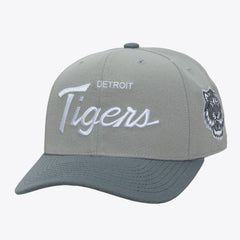 Detroit Tigers Mitchell & Ness Thunderstorm Head Coach Pro-Crown Adjustable Hat - Gray - Mitchell & Ness Lifestyle