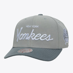 New York Yankees Mitchell & Ness Thunderstorm Head Coach Pro-Crown Adjustable Hat - Gray - Mitchell & Ness Discount